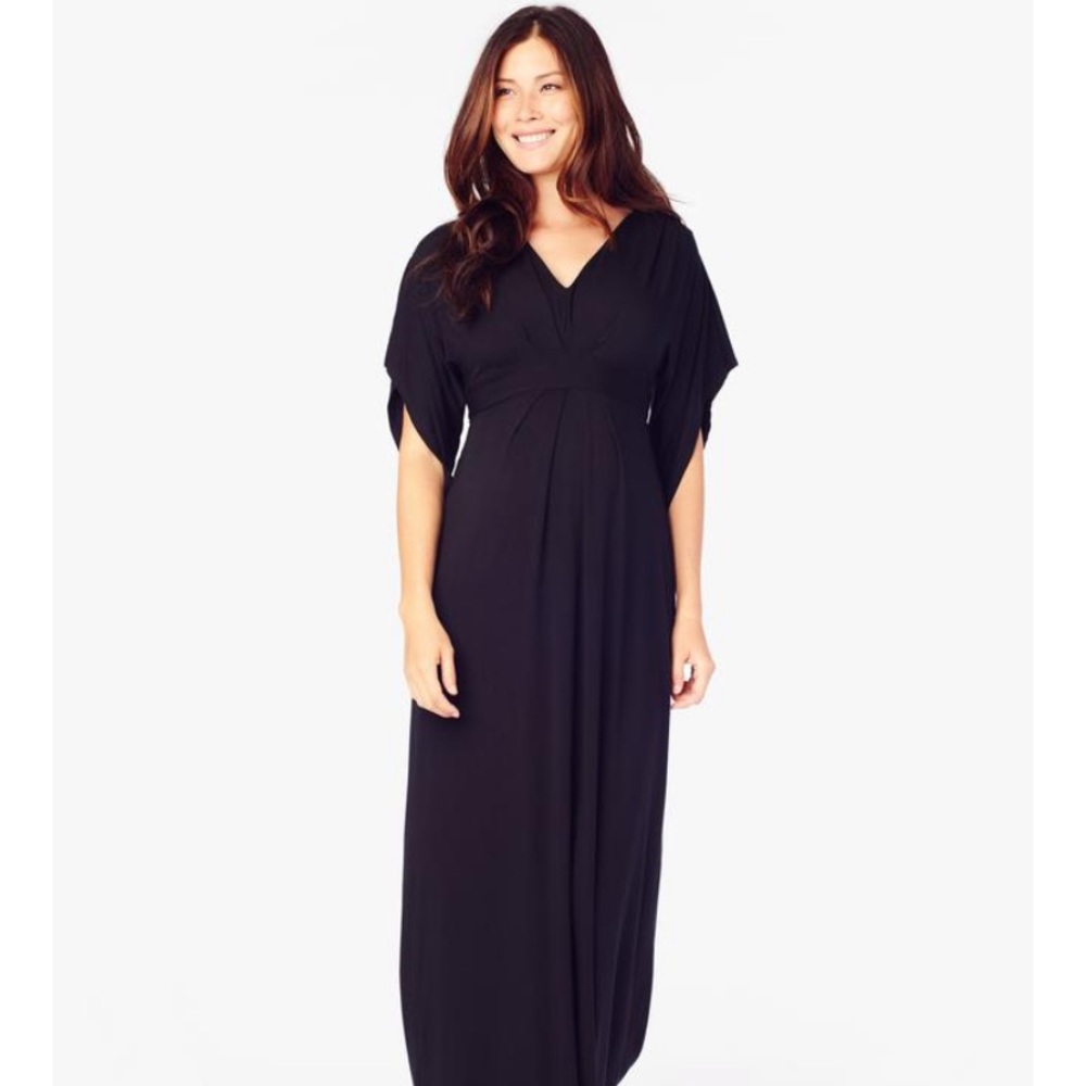 Kimono maternity & postpartum maxi dress